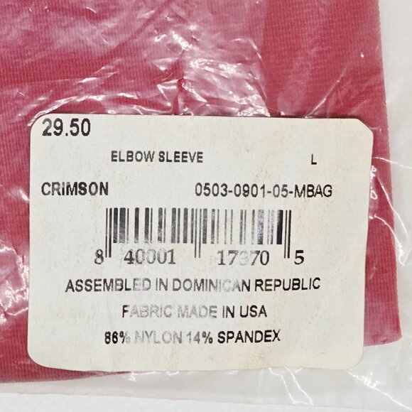 Tommie Copper Crimson Unisex Elbow Sleeve Size L NWT $29.50, Workout/Exercise - Picture 5 of 6